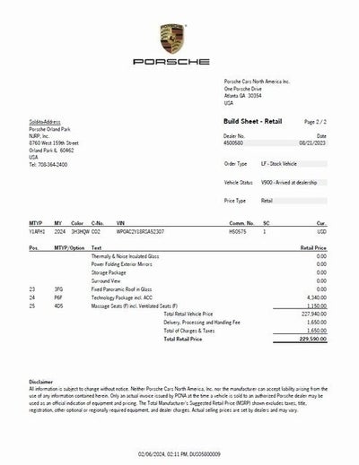 2024 Porsche Taycan Turbo S