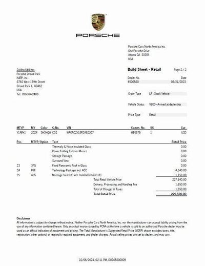 2024 Porsche Taycan Turbo S