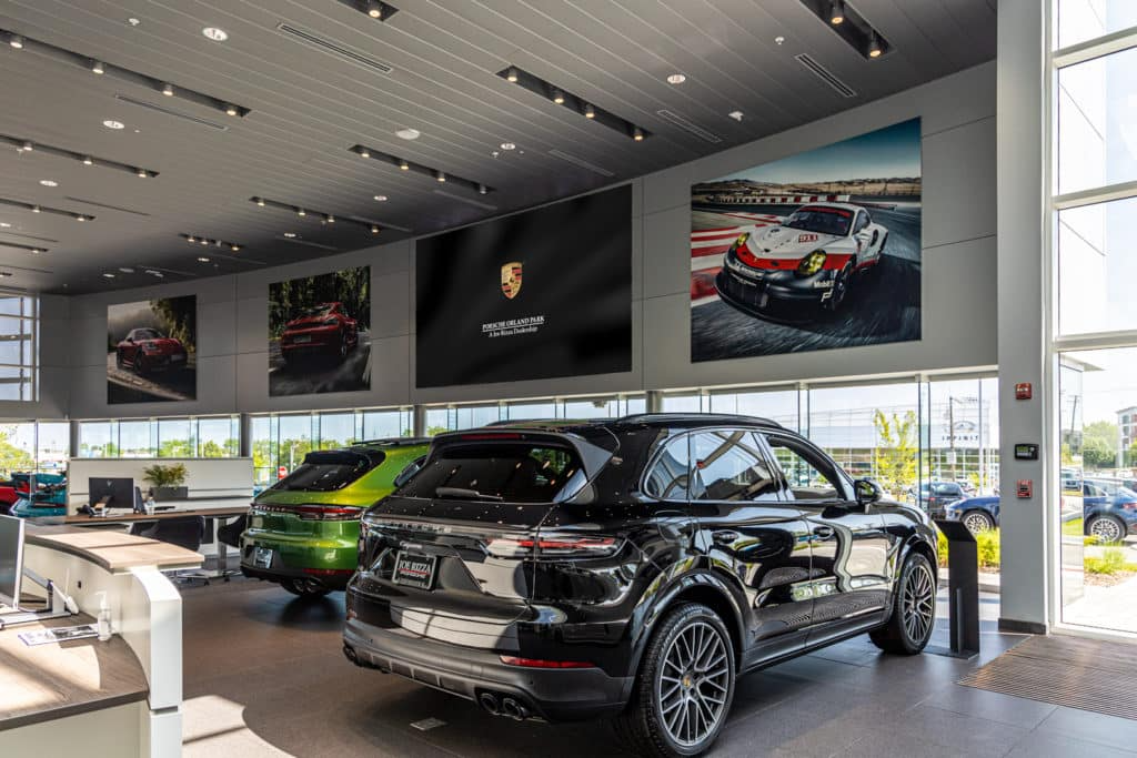 Inside the dealership