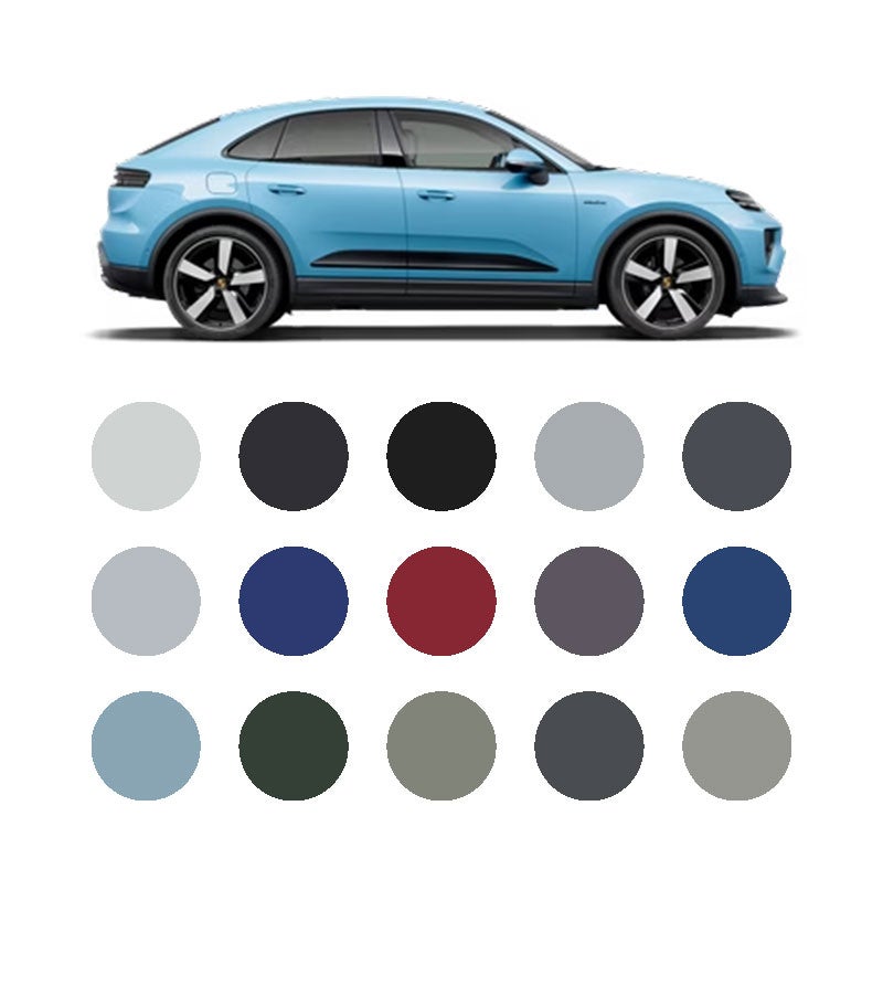 Porsche Macan Electric Paint Colors