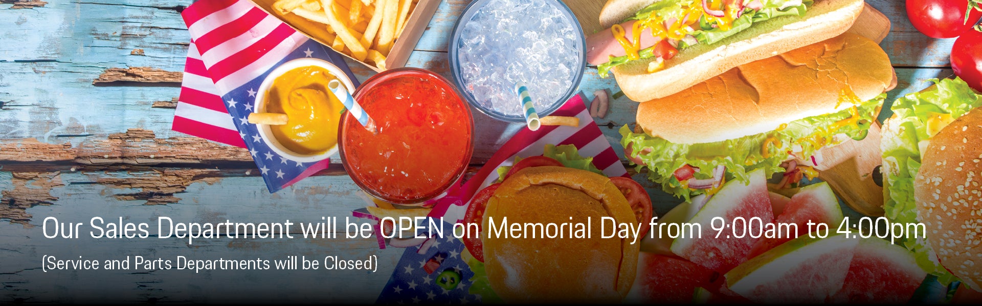 Memorial Day Hours